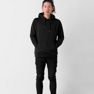 Μαύρο μονόχρωμο hoodie